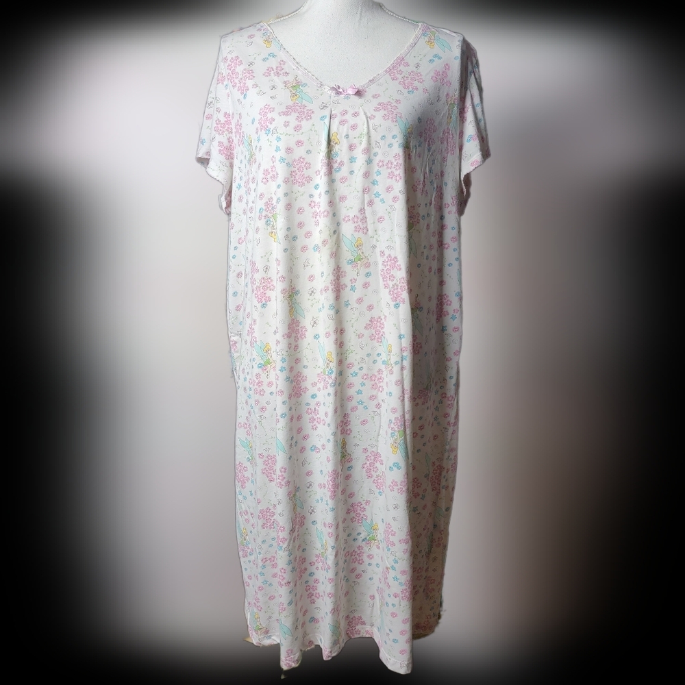Disney Sleepwear Tinkerbell Night Shirt Pajamas 2X